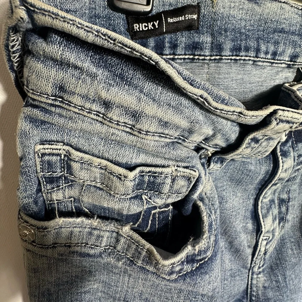 Y2k Vintage True Religion Straight Leg Ricky Relaxed Fit Distressed Jeans